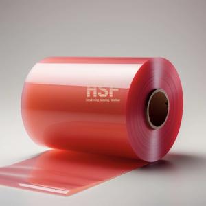 China 40uM Red Opaque Monoaxially Oriented PE Film For Tinting Windows factory