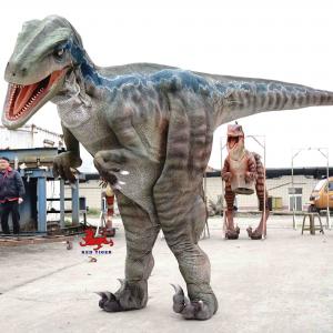 China Animatronic Realistic Dinosaur Costume / Adult Raptor Costume For Outdoor on sale