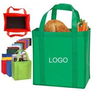 China Custom Logo Printed Reusable Tote Ecobag Non Woven Fabric Shopping Bag factory
