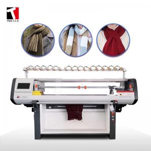 China Flat Bed Knitting Machine For Scarves 80 Inch 16G Double System on sale