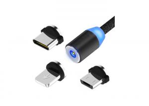 China Phone Accessories Mobile USB Cable Micro Braided 3 In 1 USB Charging Cable factory