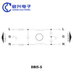 DBI5-S EMI Power Line Noise Filters With Fuse IEC Socket Type