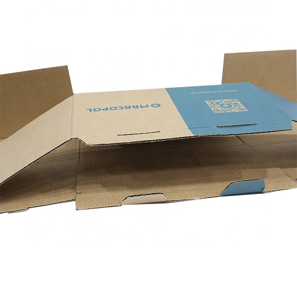 Custom logo color printing corrugated box packaging performance is stable and foldable