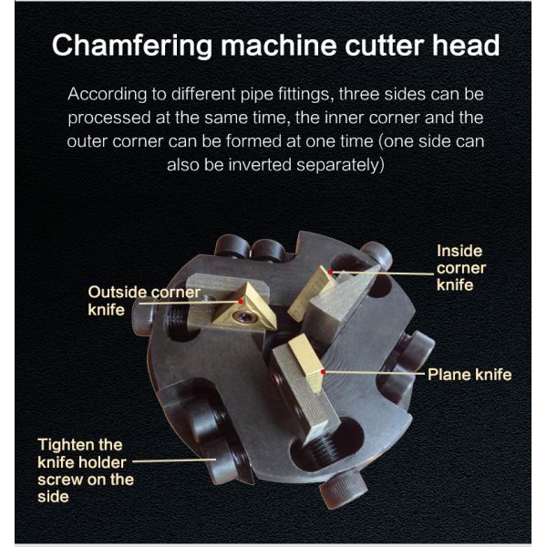 Steel Pipe Beveling Machine Solid Bar Chamfering Machine Steel Pipe Chamfering Machine
