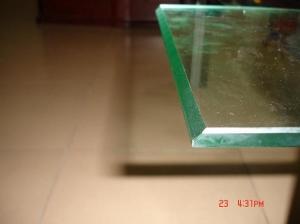China Solid Structure Building Tempered Glass With 45 Degree Beveled Edge factory