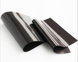 China Ferrite Magnetic Sheet Rolls 120 Degree Melting Magnet Rubber Sheet Brown color Plain Flexible rubber magnetic vinyl factory