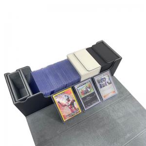 China Super Large 400+ MTG Trading Deck Card Box With Dice Tray PU Leather factory