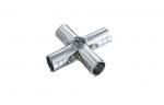 5 Way Plastic Coated Metal Pipe Connectors , 2.5mm Thickness Cold - Roll Steel