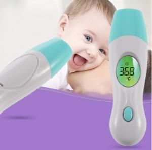 China 5 in 1 Digital LCD Baby Forehead Ear IR Infrared Thermometer Temperature with Battery factory