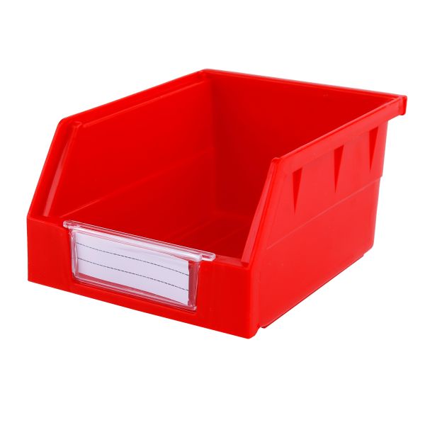 Customized Logo Rectangle Office Organizer Bins PP Stackable Solid Boxes for Small Parts