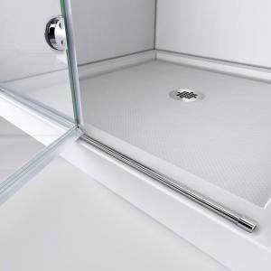 China Semi Frameless Bathtub Shower Glass Door Tempered Safety 6mm on sale
