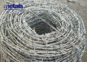 China Galvanized 12.5 Gauge Single Strand Barbed Wire Fence Roll Pvc Coated Barbed Wire Fence on sale