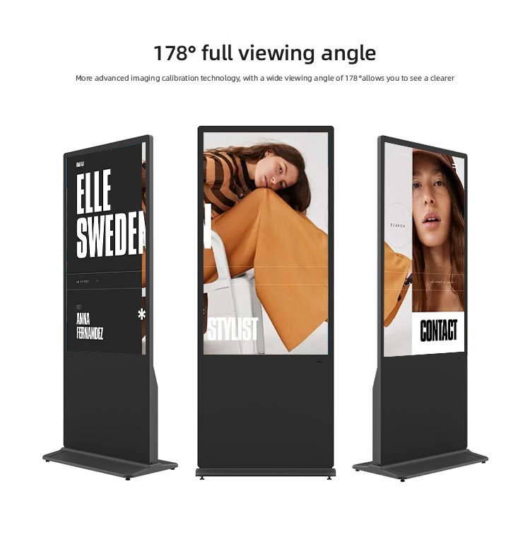 43-Inch Vertical Advertising Touch Control Display Customizable Floor-Standing Indoor Digital Signage Machine