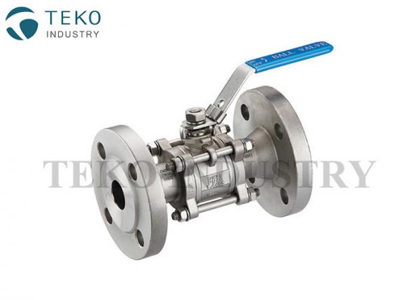 China Soft Seated Flanged Ball Valve , Manual Operation WCB Ball Valve WIth RPTFE Seat factory