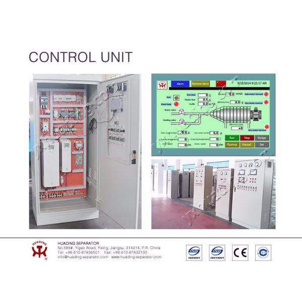 Horizontal Decanter Centrifuge for Solid Liquid Liquid Separation Automatic Screw Sedimentation Discharging
