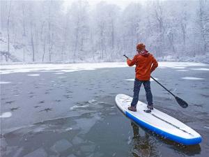 China SCT Inflatable SUP Board Staying Safe Cold Weather Snowboard Paddle factory
