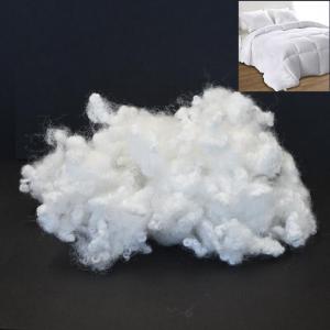 China Flame Retardant Microfiber Pillow Filling 32mm Recycled Polyester Fiber factory