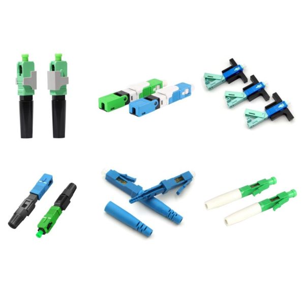 OEM SC APC Single Mode FTTX Fiber Optic Fast Connector Quick Assembly