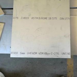 China Hastelloy C - 276 Alloy Steel Sheet 8.9g / Cm3 Nickel Chromium Molybdenum Plate factory