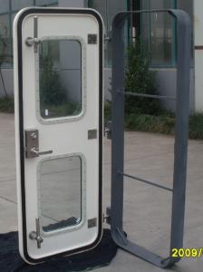 China Clip Opening GRP Marine Doors Glass Fiber Reinforced Plastic Marine Weathertight Door on sale