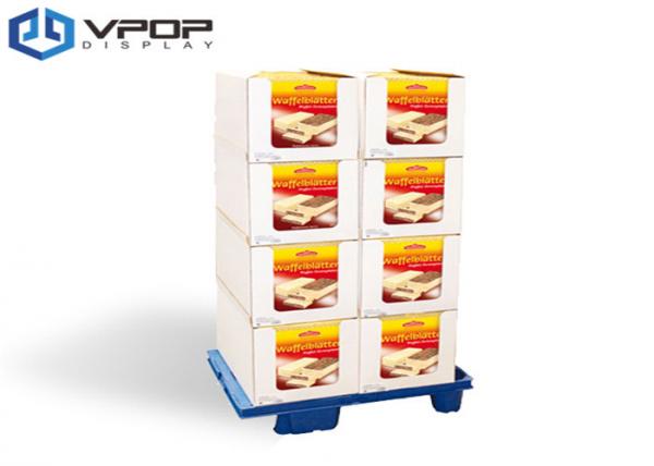 China UV Treatment Cardboard Pallet Display , Eco - Friendly Corrugated Pallet Display factory