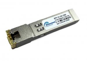 China 10/100/1000BASE-T SFP Copper Transceiver Hot Pluggable 0.01-1.25Gb/S 100m factory