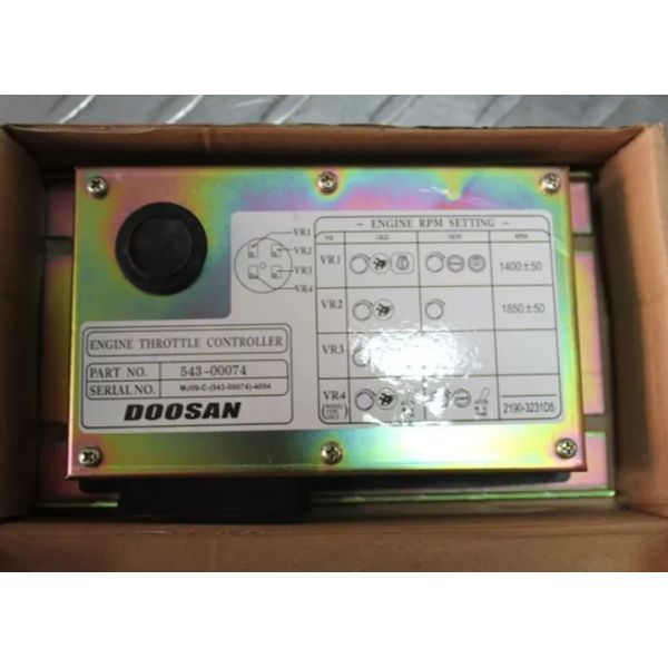 DH225-7 Excavator Engine Parts ECU Computer Controller 543-00074 ECM Control Panel For Daewoo Doosan