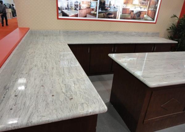 China Gray White Indian Granite Kitchen Counter Tops , Household Granite Kitchen Worktops factory