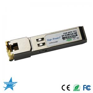 China 100m 10/100Base Copper SFP Transceiver Rj45 Connector ROHS factory