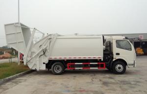 China RHD 4X2 Garbage Collection Truck , Commercial Trash Compactor Truck 6CBM on sale