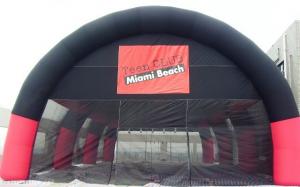 China Outdoor Advertising Inflatable Tent / Inflatable Sport Tent with Mesh factory