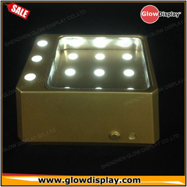 Absolut Elyx Bottle Glorifier Holder Golden LED Base Lighted Sign Display Stand