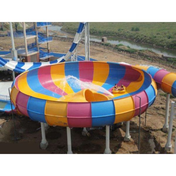 GS TUV Custom Water Slides Space Bowl Slide Amusement Park Equipment