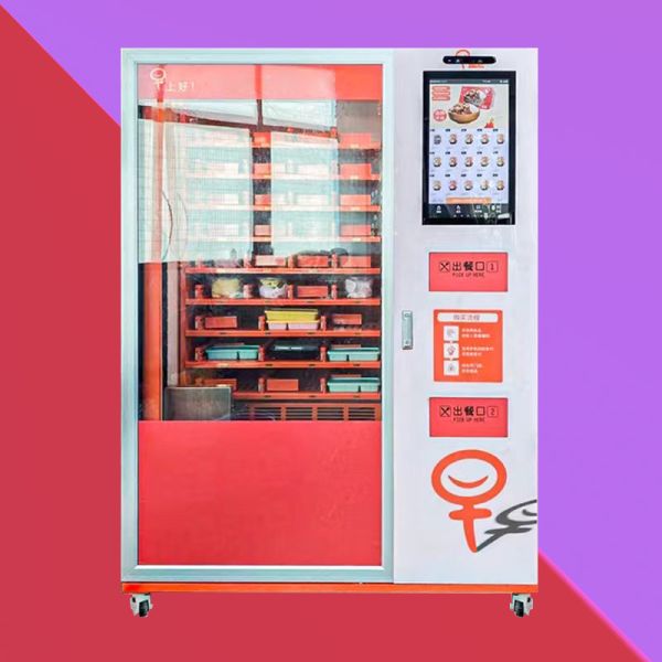 60-200 Servings Vending Machine For Foods And Drinks Self-service Vending