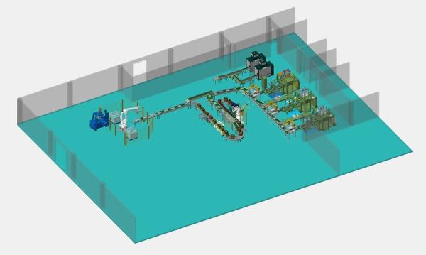 China Servo Motion Multifunction Automated Packaging Lines Converying Robot Palletzing System factory