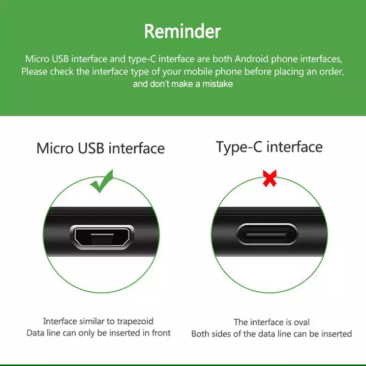 Up Angled Micro USB Braid Cable for Camera & Computer with 3A Fast Charging