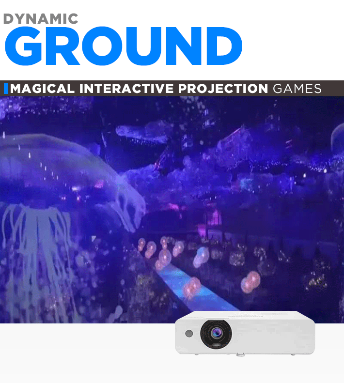 Romantic Restaurant Interactive Magical 3d Floor , 220V Interactive Light Floor